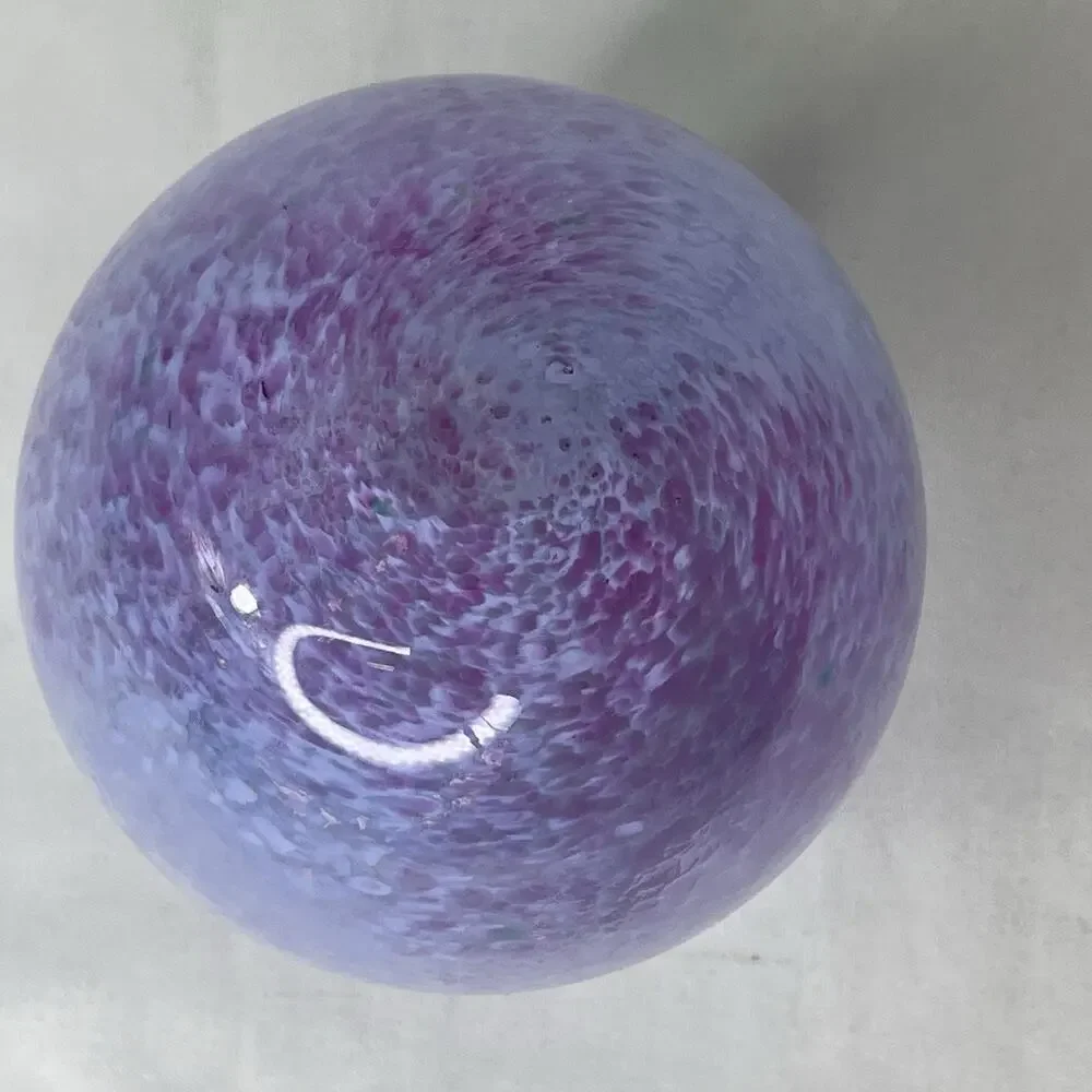 Caithness Purple With Speckled hand Blown Glass Mini Floral Vase Made Scotland